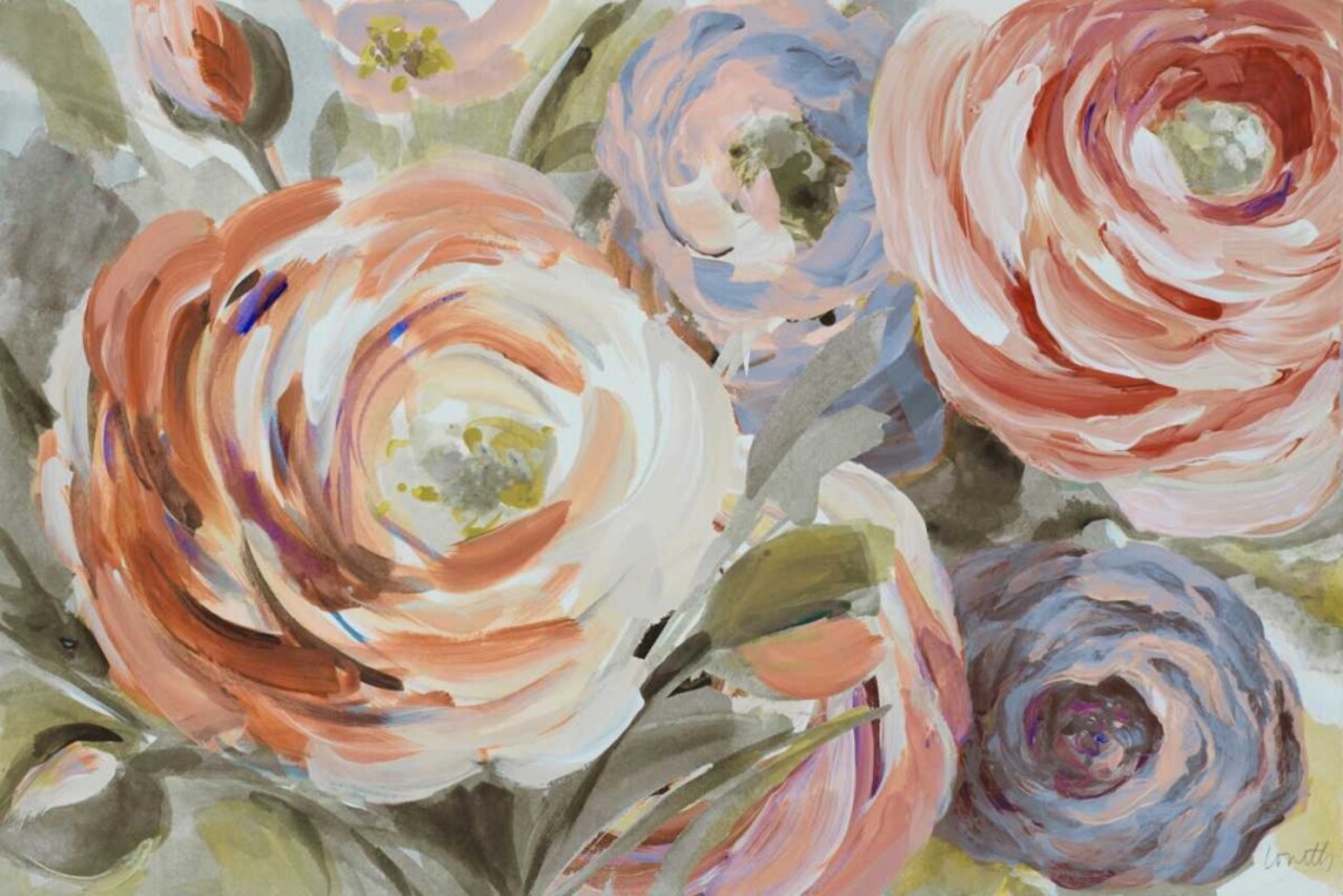 Orange and Violet Ranunculus Poster Print by Lanie Loreth - Item # VARPDX11174C